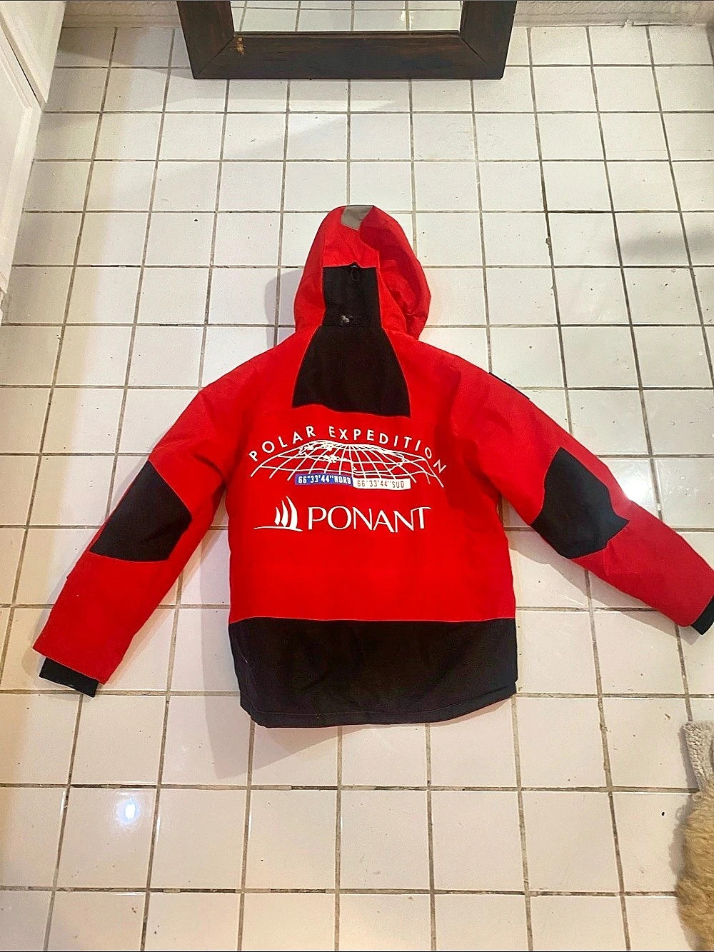 PONANT 88 Expedition Performance Jacket in Red & Black Antarctica